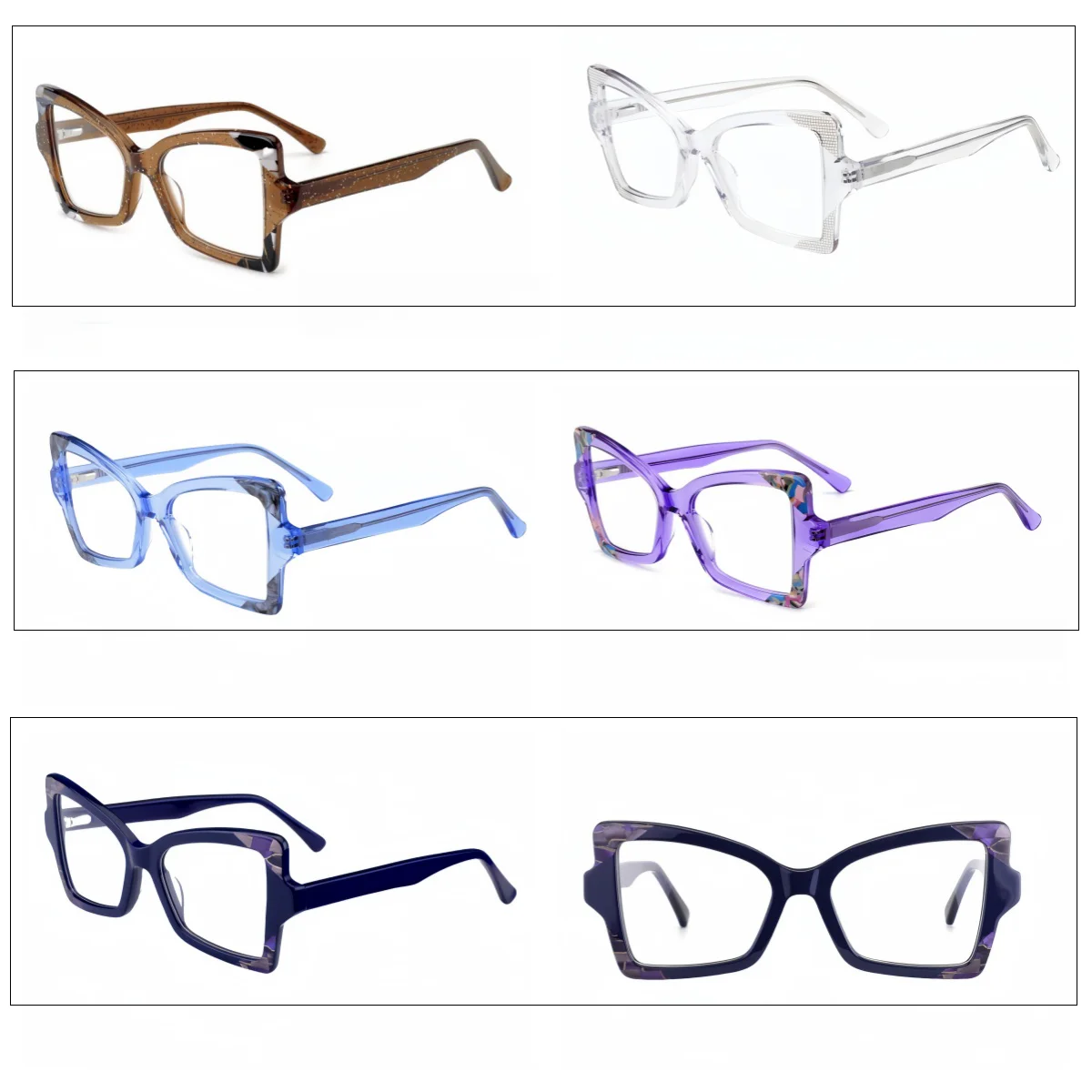 MCYFC High Quality Acetate Reading Glasses Men Women Cat Eye Retro Presbyopia Eyeglasses +50+100+150+200+250+300+350