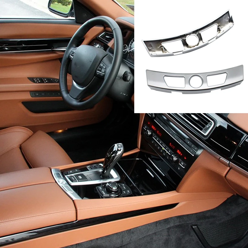 

Car Chrome Silver Central Console Armrest Glove Box Switch Button Trim Lock For BMW 7 Series F01 F02 F04 09-15 51169210430 Auto