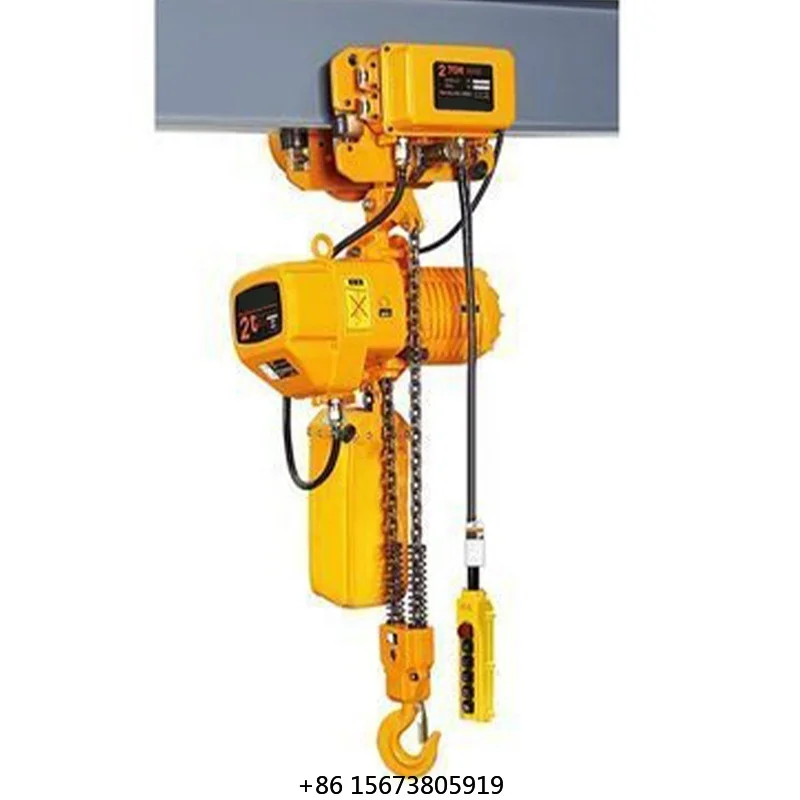 New Customizable Load Capacity Wooden Case Packing Electric Chain Hoist for Retail & Hotels Alloy Steel