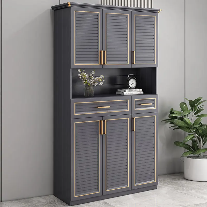 

Light luxury all-aluminum alloy shoe cabinet, outdoor waterproof and sunscreen balcony at the entrance of the household villa, f