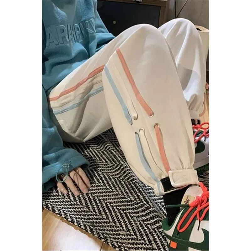 Women's Elastic High-waisted Loose Slimming Harem Plus Velvet Thickened Hong Kong Style Wide-leg Pants Casual Trousers