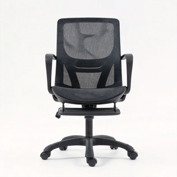 & Modern Breathable Mesh Executive Computer Chair Lumbar Support Adjustable Height Swivel Mechanism for Daily Office Hotel Use