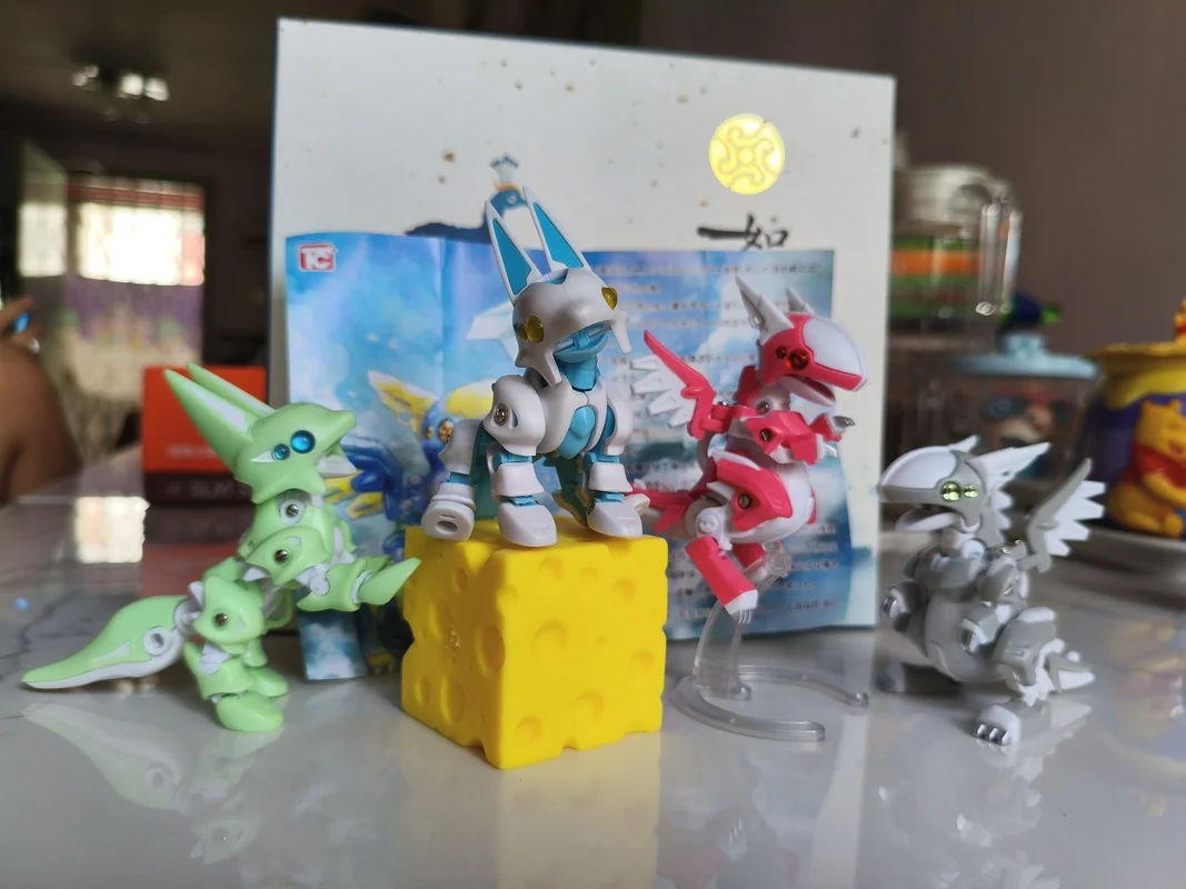 소타 가챠 마스크 여우 로봇 피규어 장식 조인트 핸즈온 모델 스쿨백 펜던트 액션 피규어 모델 장난감 선물