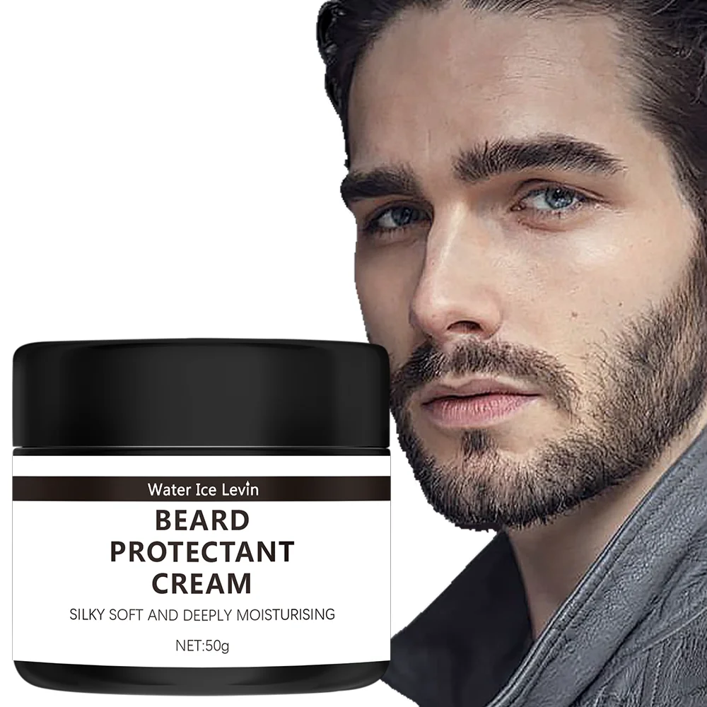 Beard Cream 100% Natural Beard Care Cream with organic Argan and Jojoba beard oil Vanilla fragrance - softener, moisturizer