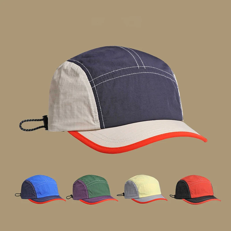 

Summer Fashion Color Matching Breathable And Quick-Drying Hat Men Women Outdoor Leisure Sunscreen Baseball Soft-Top Duckbill Cap
