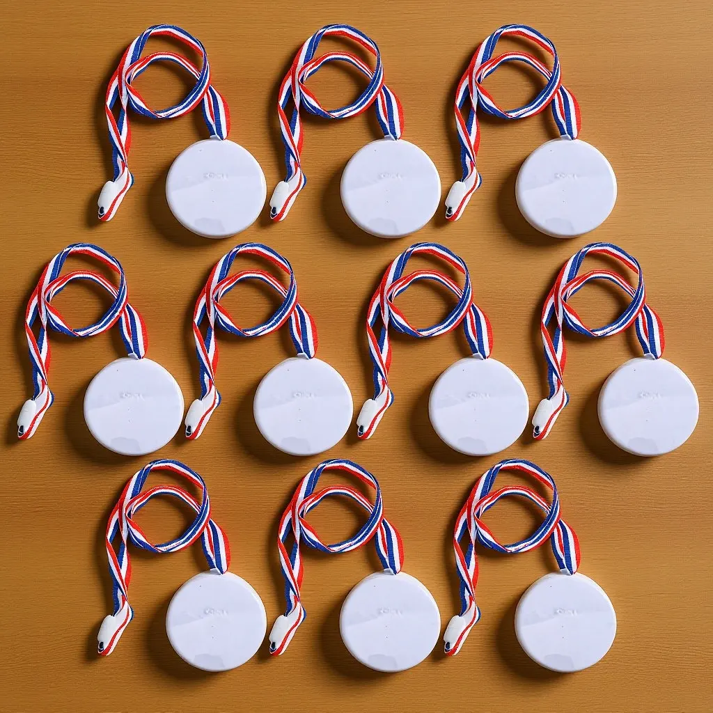 10Pcs Blank Medals for Awards Creative Decorative Competition Medals Encouragement Party Game Prizes Classroom Reward