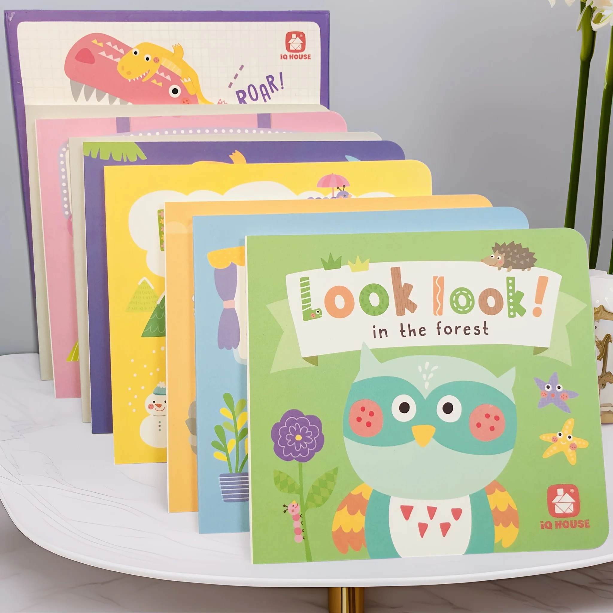 Englisches Bilderbuch für Kinder „Look“-Look, 8er-Set mit Eltern-Kind-Interaktion