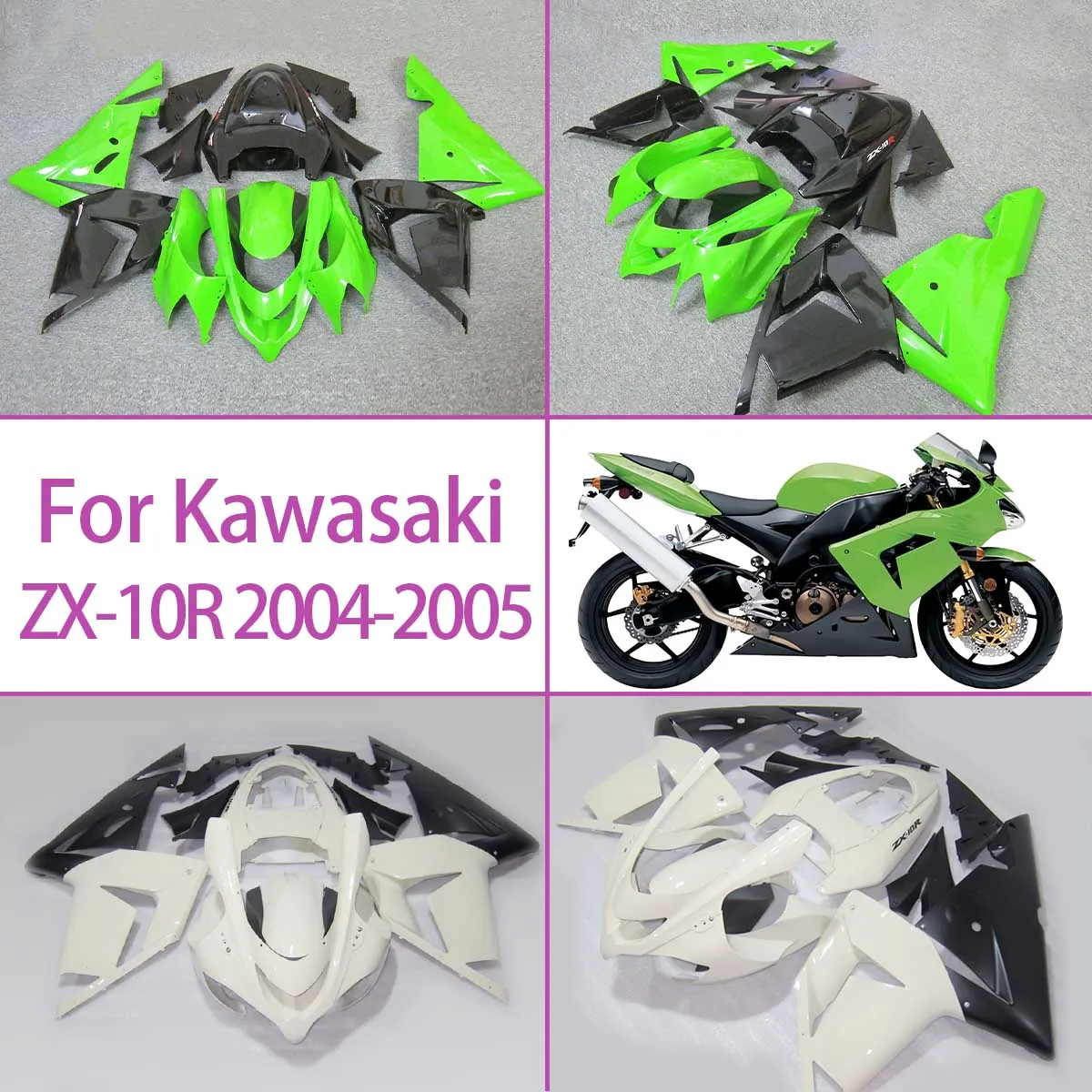 

ABS Fairings 2004 2005 ZX-10R Motorcycle Fairing Panels High Quality Custom Fit For Kawasaki 04 05 ZX-10R