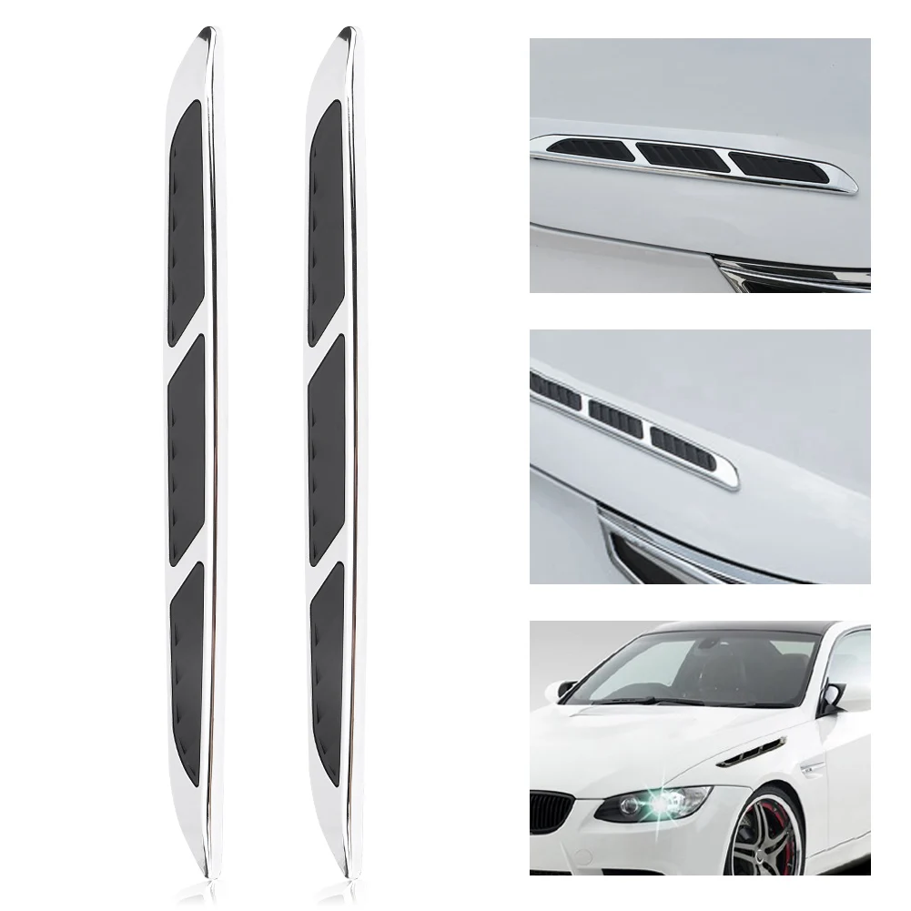 Decorative Trim Car Exterior Hood Side Door Air  Vent Cover  Grille Decorative Trim Sticker Air  Vent
