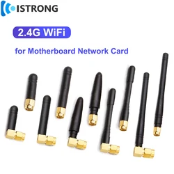 2pcs 2.4G WiFi Antenna Bluetooth ZigBee Signal Booster 4dbi External High Gain Antenna Amplifier for Motherboard Network Card