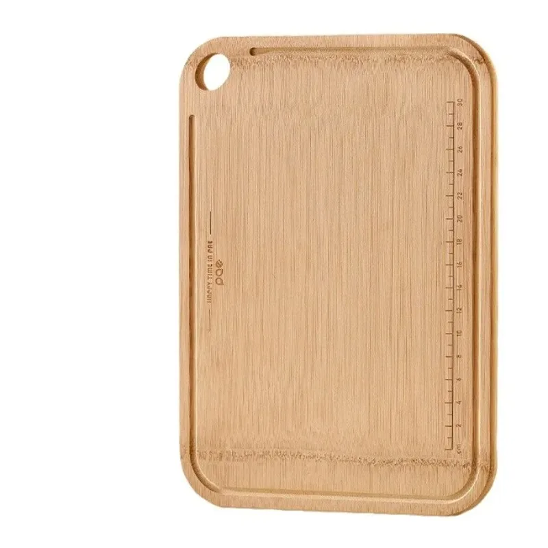 Bamboo Wood Square Cutting Board Multi Functional Whole Bamboo Chopping Board for Kitchen Vegetable Meat Easy to Clean Safe Tool