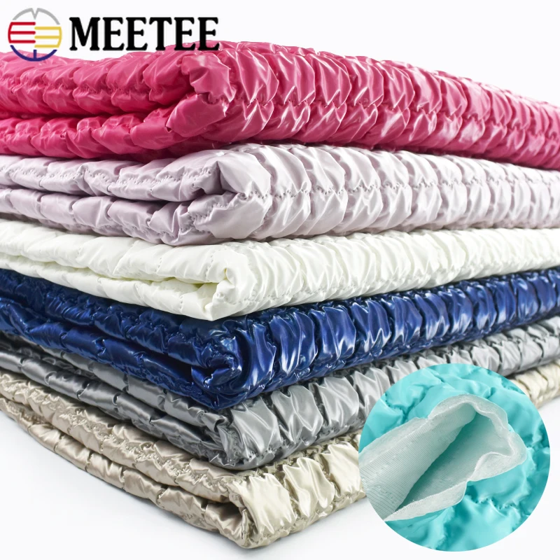 

45/90*130cm Intercalated Waterproof Cloth Cotton Polyester Fabrics for Grid Embossed PU Quilting Fabric DIY Sewing Accessories