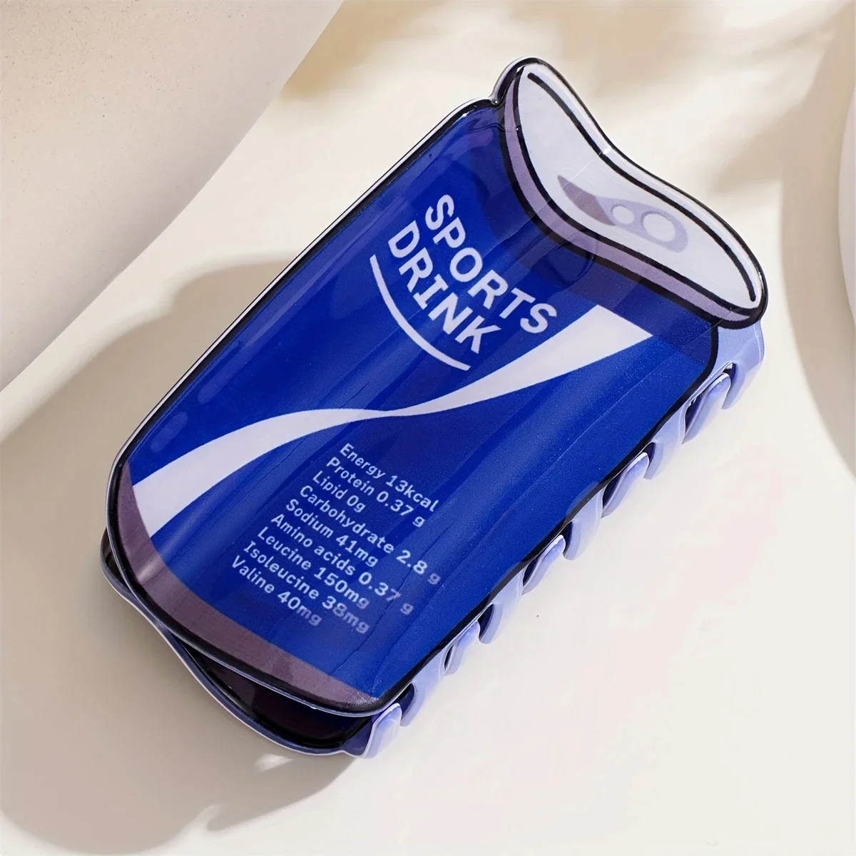 1PC grande lattina di birra clip design squalo antiscivolo porta coda di cavallo accessorio per capelli modello succo di frutta soda