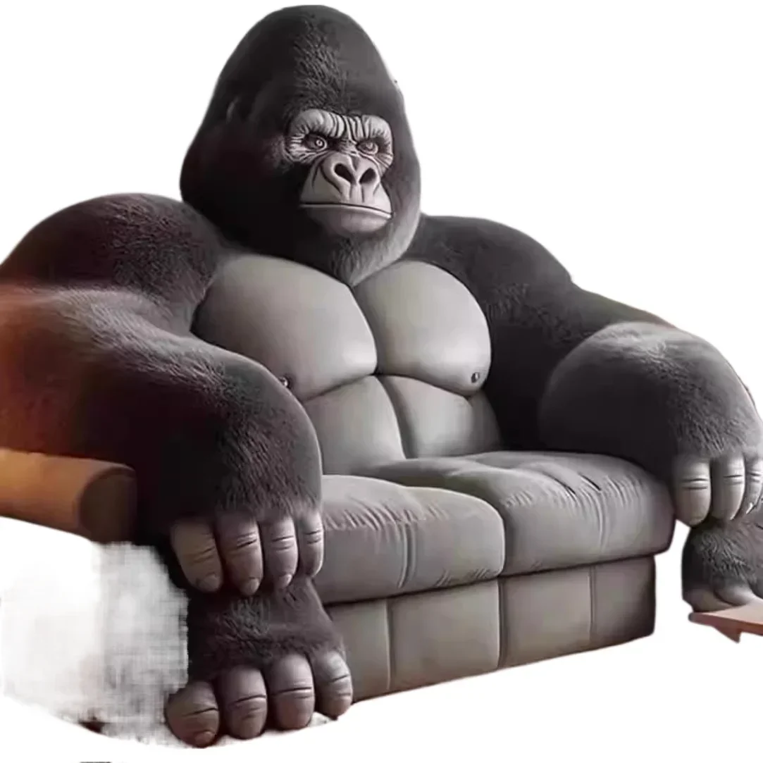 Creative size apartment sofa cloth  gorilla sofa living room commercial yuan king kong  taishan bedroom bed