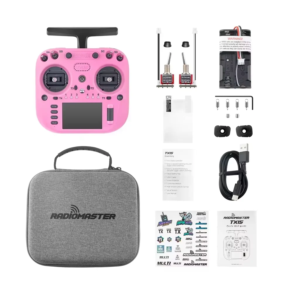 (op voorraad)Radiomaster TX15 16ch 3,5 inch IPS touchscreen V5.0 Hall Gimbals Radiocontroller ExpressLRS Ingebouwde gyromicrofoon - afbeelding 1