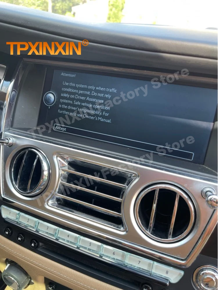 8+256G Android 12 Carplay Radio Coche With Bluetooth For Rolls Royce Ghost Phantom GPS Autoradio Automotive Multimedia Head Unit