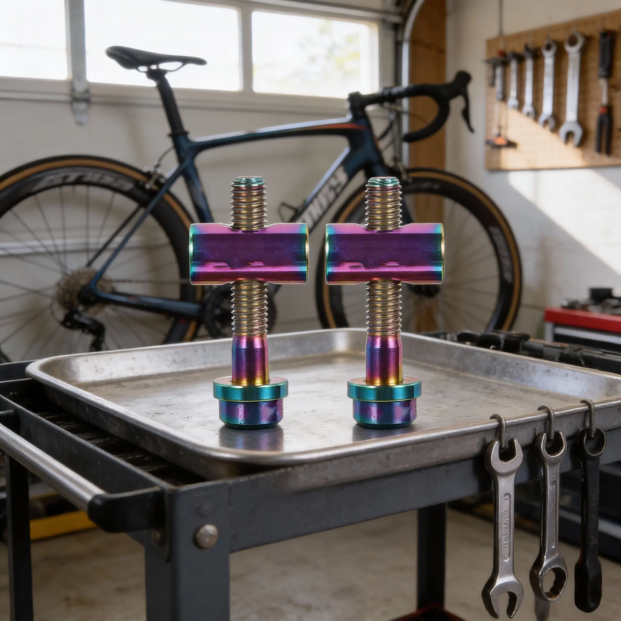 

2 шт. крепежных винтов с круглой головкой для велосипедов, для крепления седла, высокая прочность, прецизионная обработка на ЧПУ, металл