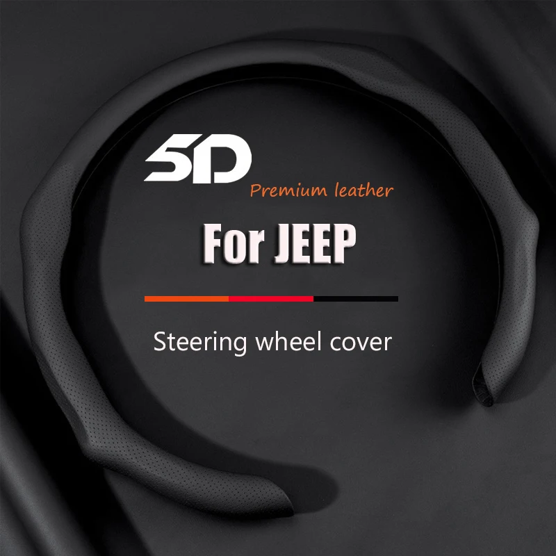 

NAPPA Leather Car Steering Wheel Covers Booster Cover For JEEP Compass Wrangler Grand Renegade PatriotAuto Interior Accessories