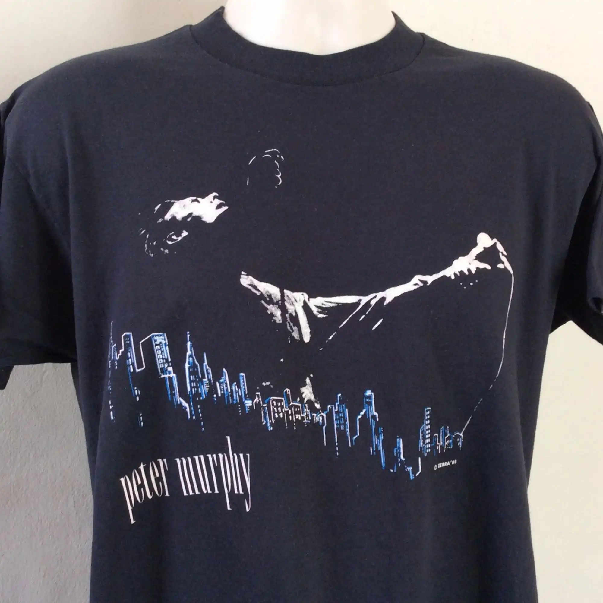 

Vtg 1988, черная футболка Питера Мерфи, размер L/XL, 80s, боухаус, Готическая группа, новая волнистая музыка