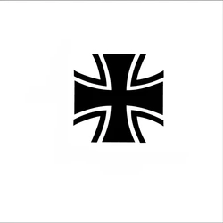 Car Stickers IRON CROSS Novelty German Car / Van / Window / Bumper Vinyl Sticker / Decal