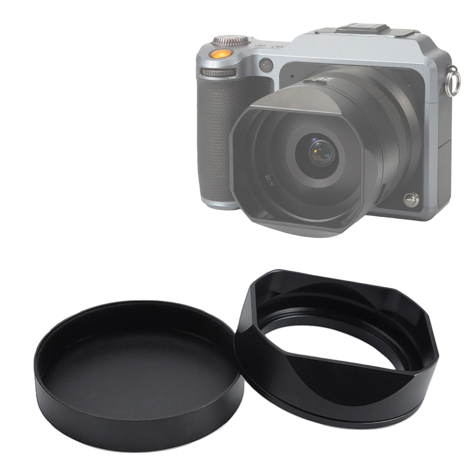 

Квадратная металлическая бленда с переходным кольцом для объектива Hasselblad XCD 28mm f4 P 38mm f2.5 V 55mm f2.5 V, бленда с крышкой