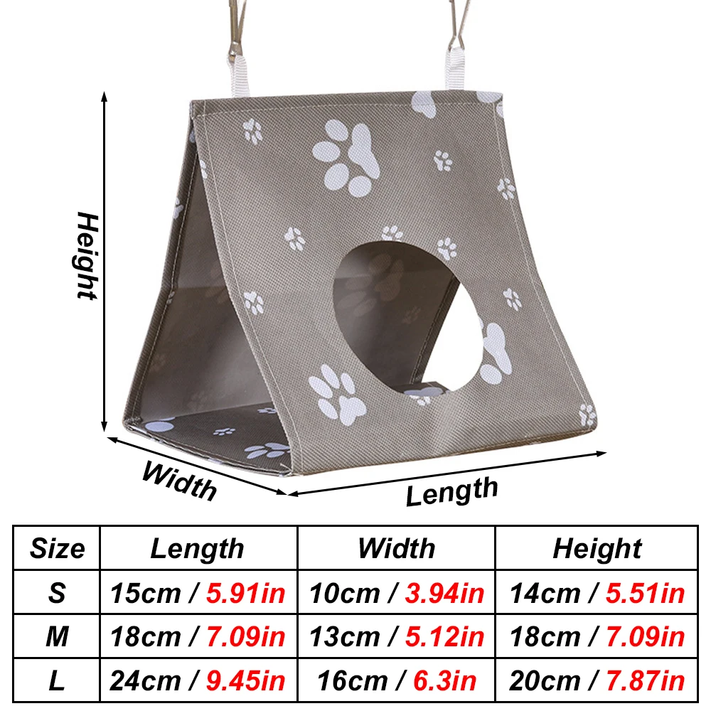 1PC Waterproof Parrot Tents Triangular Hanging Bird Hammock Breathable Cage Nest Shelter for Budgie Cockatiel Conure Hideout Bed