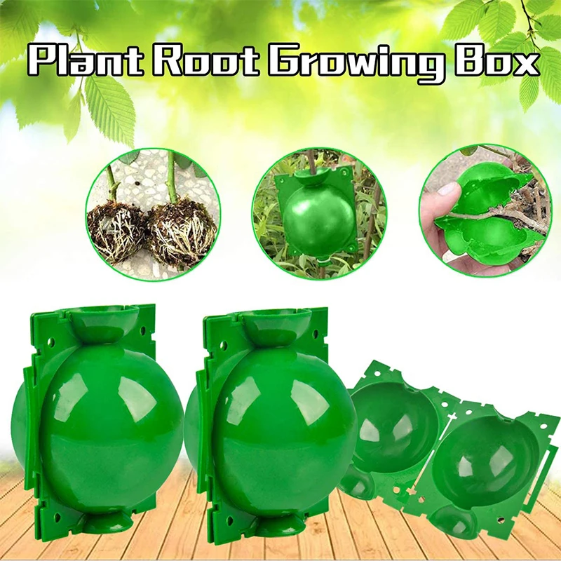 

10/20pcs Plant Root Growing Ball Grafting Root Box Nursery Tray Breeding Tree Seeding Graft Case High Pressure Ball Garden Tool