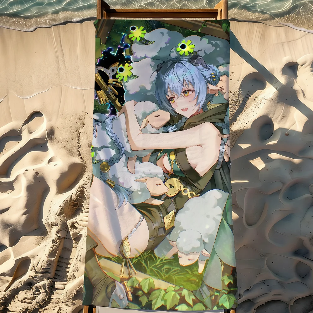 Lucia Elowen Game ZZZ Towel Sports Quick Dry Travel Camping Gear Sandproof Soft Light Large Beach Towel