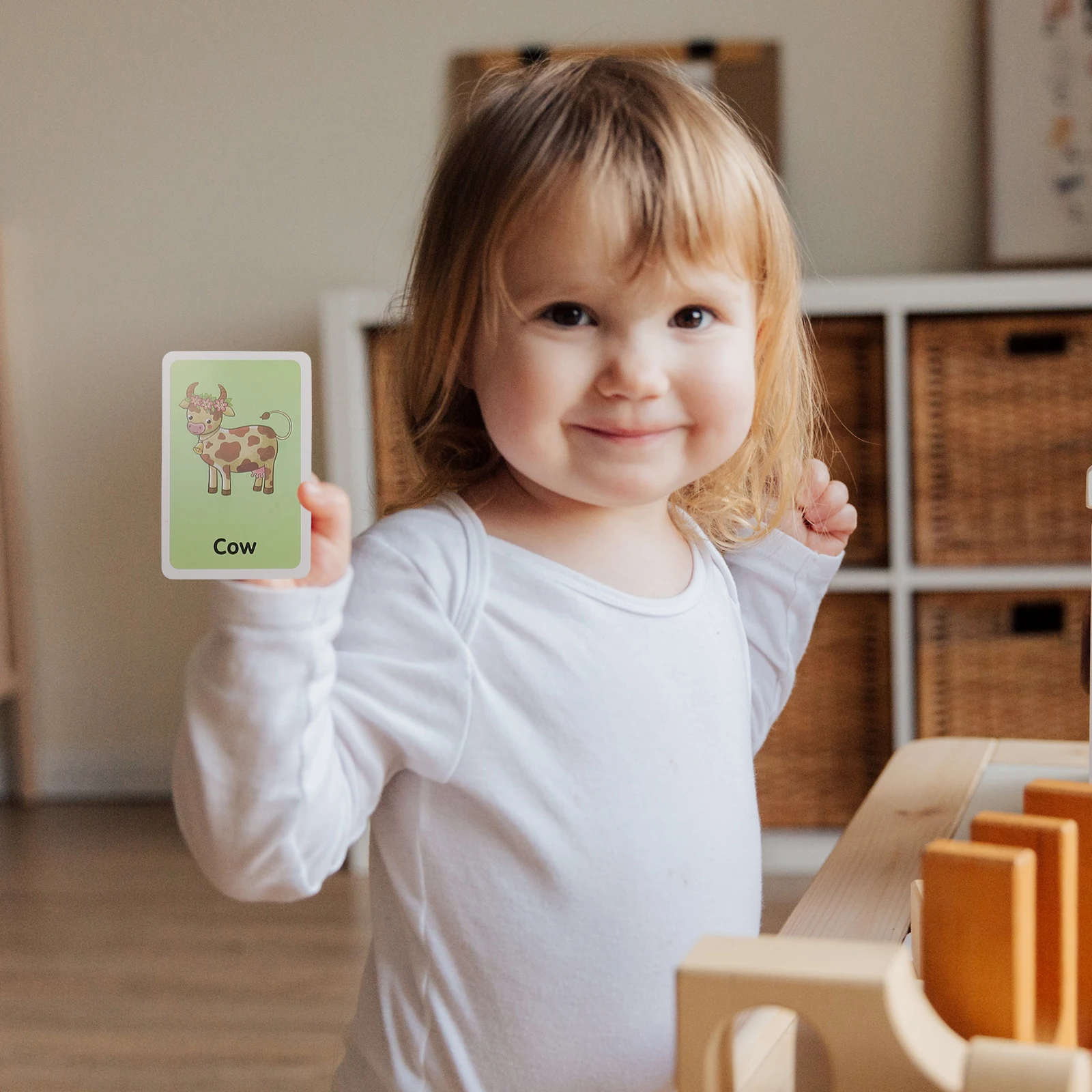 4 Boxes Early Education Cards Toys Learning Infant for Development Portable Toddler Paper Kids Talking Flash Child Cognitive