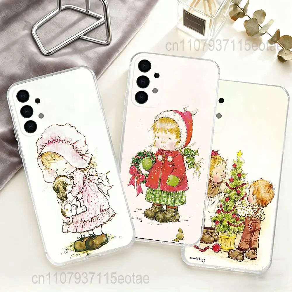 

Pattern S-Sarah K-Kay Art Phone Case For Samsung S30,S25,S24,S23,S21,S22,S20,S10,5G,FE,lite,PIus,Ultra Transparent Cover