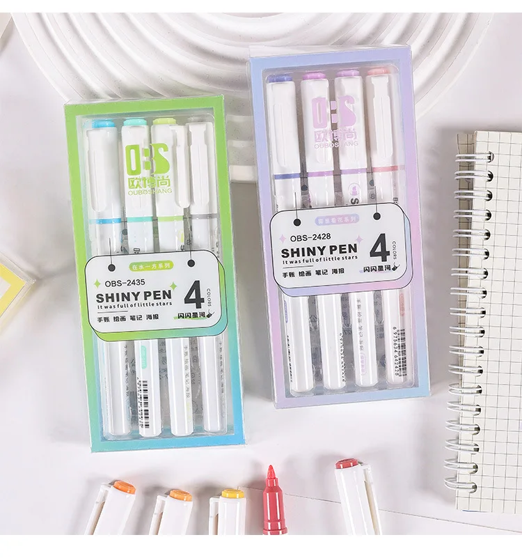 Vibrador Kawaii Color Pastel Fino para Disco, Papel como Música, Papel Notas, 4