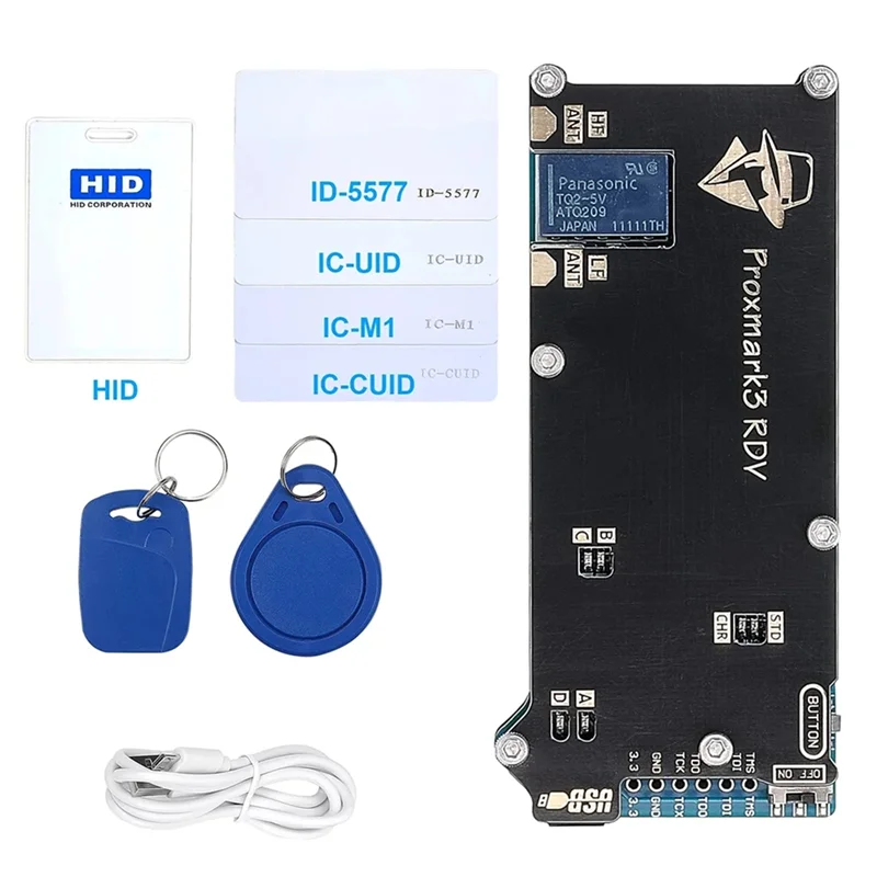 -MEOF NFC 125Khz 13.56Mhz قارئ الكاتب الناسخ RFID Proxmark3 RDV2 512K الذاكرة PM3 DEV التشفير تطوير مجموعات البدلة