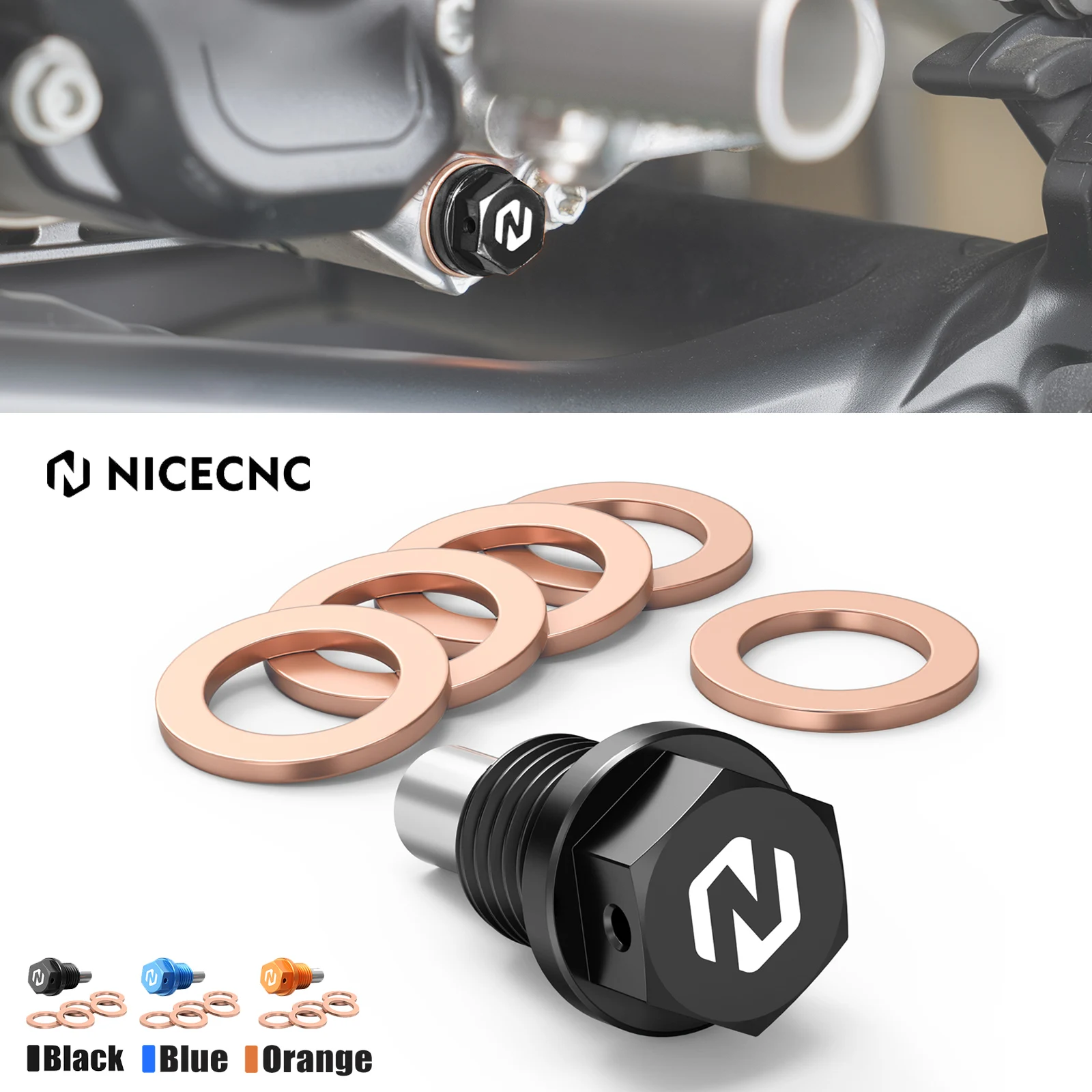 

For KTM 690 Enduro R SMC R DUKE R 2008-2025 Magnetic Oil Drain Plug Bolt For Husqvarna 701 Enduro Supermoto For GasGas 700 SM ES