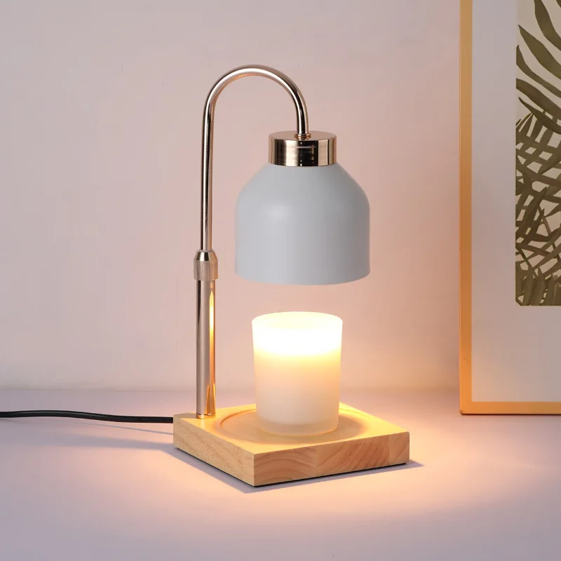 Aromatherapy Wax Melting Lamp Romantic Retro Night Light Candle Warmer Lamp with Timer Dimmer Home Decoration Candle Warmer Lamp