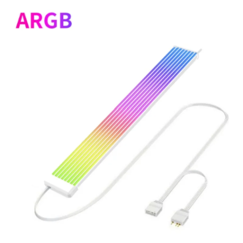 2*8Pin ARGB Divine Light Synchronous Prism Coastal Style Colorful Computer Case Lighting Emitting Card