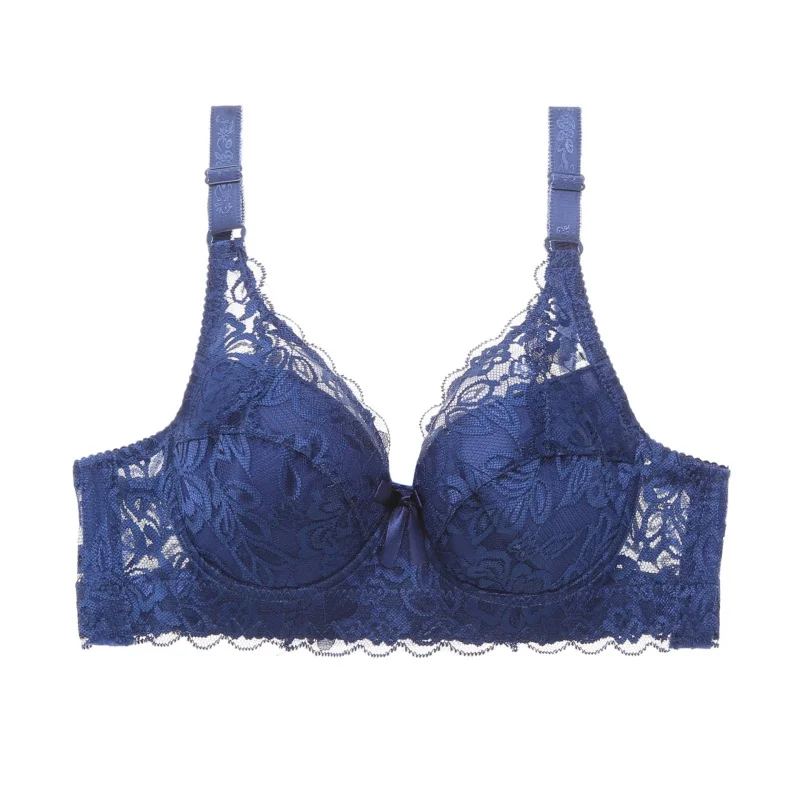 Plus Size Floral Lace Bra with Underwire