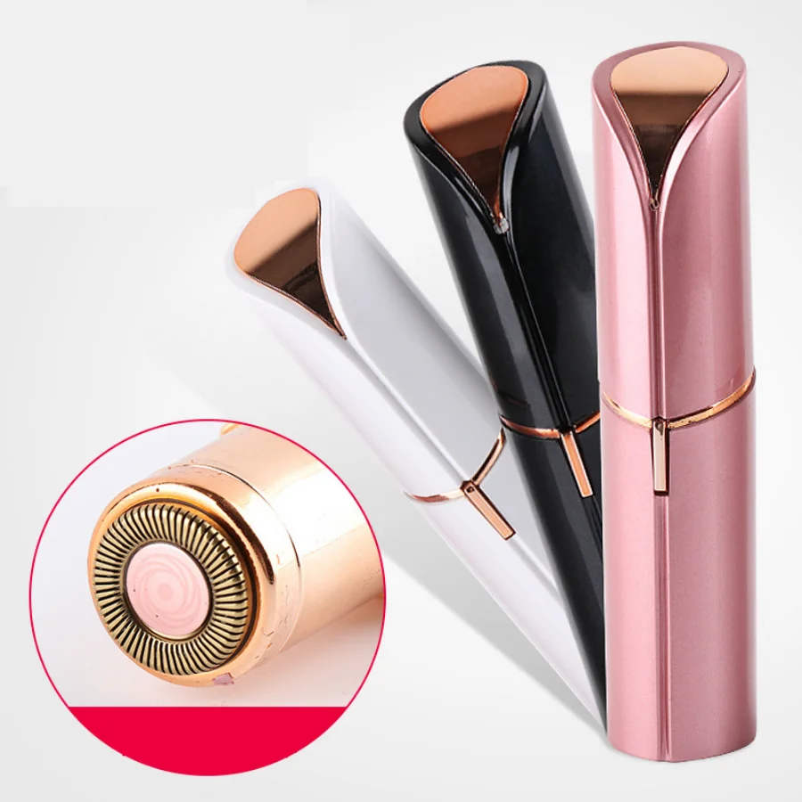 Portable Epilator Mini Face Hair Removal Electric Eyebrow Trimmer Lipstick Shaver Painless Body Eye Brow Razor Women Depilator