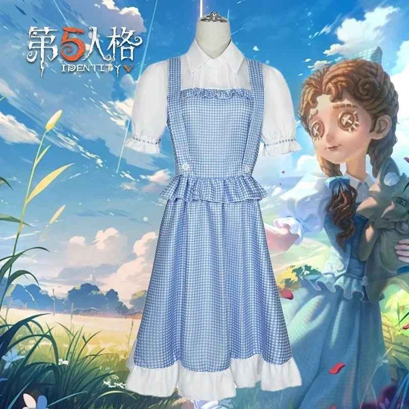 

CosplayCostume de cosplay d'identité V pour petite fille, costume de cosplay Dorothy, ensemble de robe Lolita étoile d'interprét