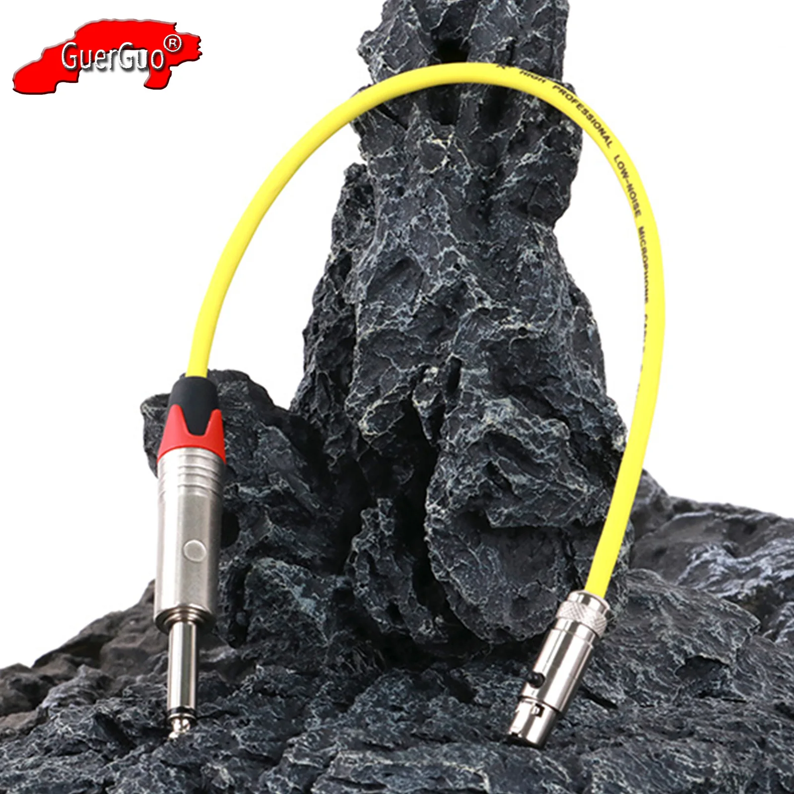 

Guitar Cable,Professional 6.35mm 1/4" TS Mono Male Plug to Mini XLR 3Pin Female Jack Audio MIC Extension Connector Adapter Cord