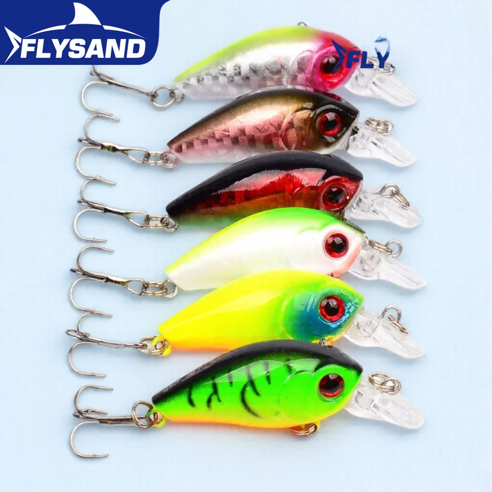 45mm 3pcs 8g Hard Crankbait Fishing Lure Artificial Bass Wobblers Topwater Minnow Bait Freshwater Saltwater Tackle