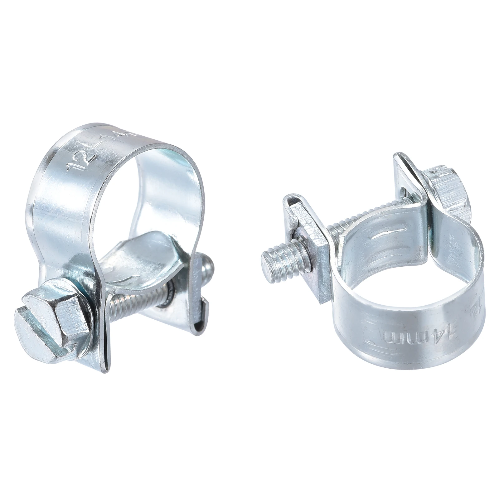 Mini Fuel Injection Hose Clamp Zinc Plated Steel Fuel Line Clamp