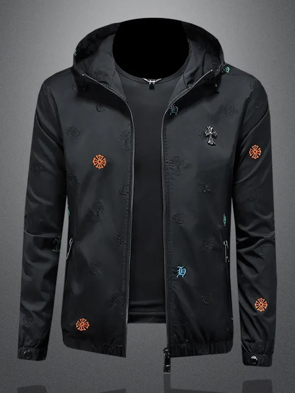 

Casual Embroidered Hoodie Jaet for Men Spring 2026 New Sle Luxury Faion Personalized Large Size Trendy Outerwear