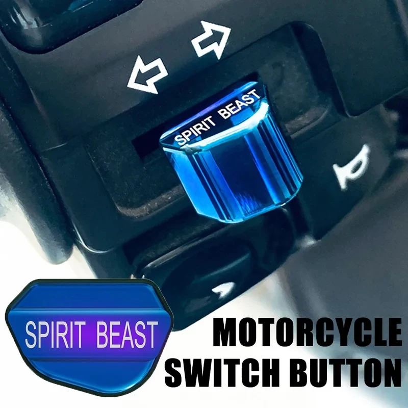 1/2/3pcs Aluminum Motorcycle Switch Button Cover, (Turn Signal/Headlight Key Cap), Aluminum Alloy Shell Decoration, Fits Motorc