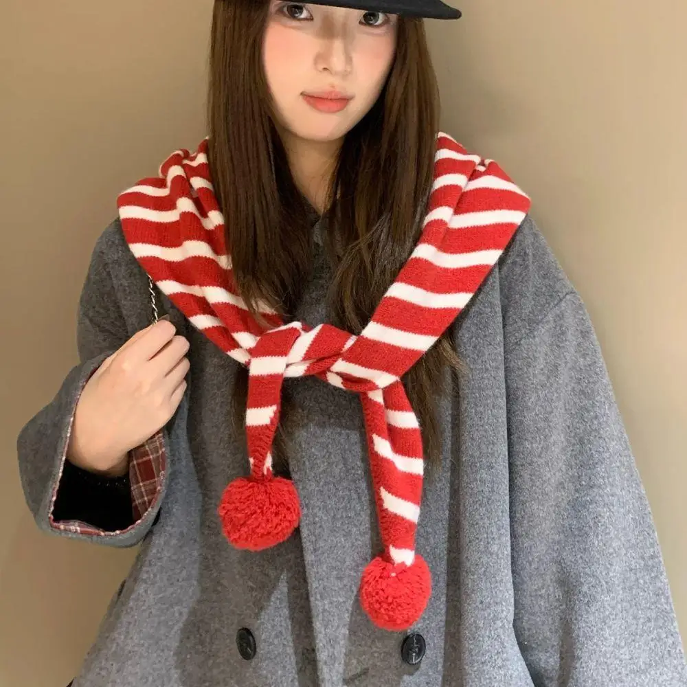 

Австралийский треугольный шарф из 100% шерсти, женский корейский британский нишевый полосатый маленький платок, осенне-зимний теплый вязаный платок, подарок