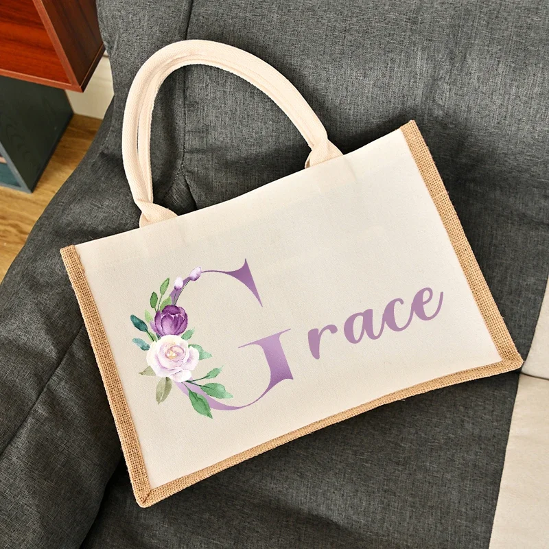 

Personalized Custom Date Tote Bags Bachelorette Party Shoulder Bag Wedding Maid of Honor Luxury Handbag Bridesmaid Bride Gifts