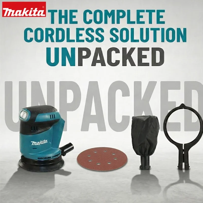 Makita DBO180Z 18V Brushless Cordless Disc Sander Random Orbital Woodworking Sanding Putty Polishing Bare Tool 2026 Model