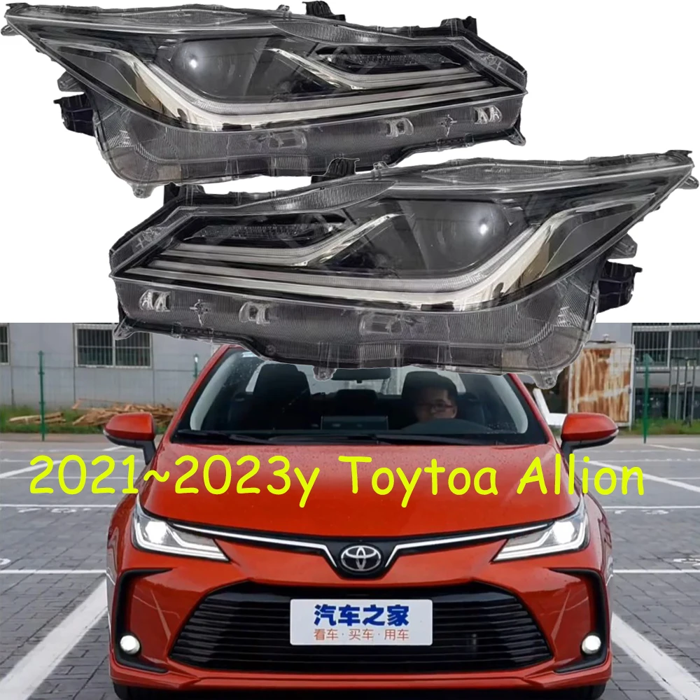 

1 шт. автомобильный передний фонарь для Toyota Allion, светодиодные фары 2021 ~ 2023y, автомобильные аксессуары, противотуманные фары DRL для Toyota Allion