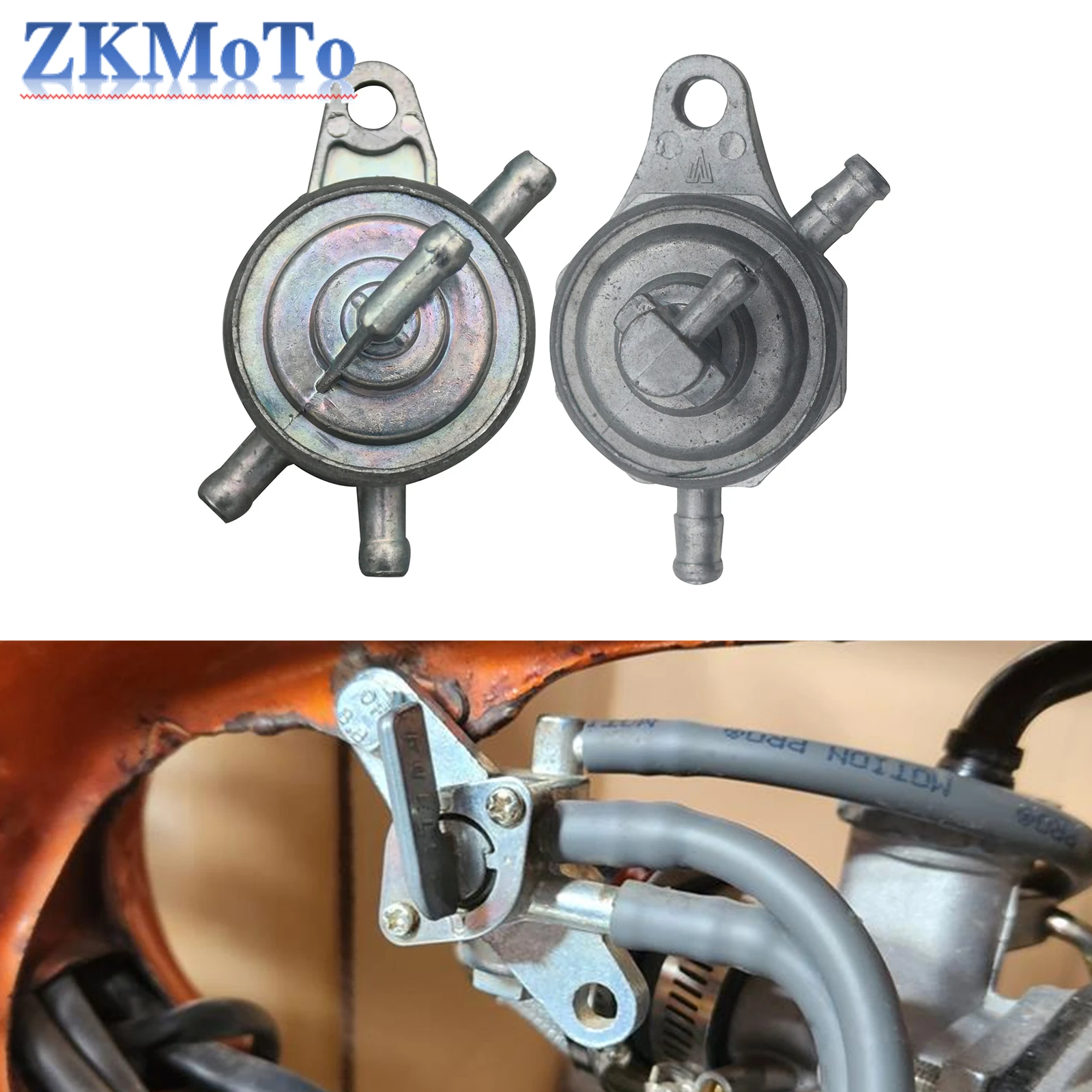 Válvula de combustible de 3 vías, llave de purga de combustible de vacío, válvula de combustible para motocicleta, gallo de combustible para motor Jonway Kazuma GY6, 50cc, 125cc, 150 Cc, ATV