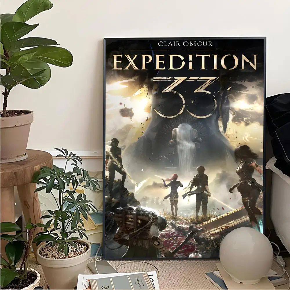Clair O-obscur E-expedition 33 Painting Calligraphy For Art Printing Decoration Painting Cinema Art Poster Home Wall Decoration
