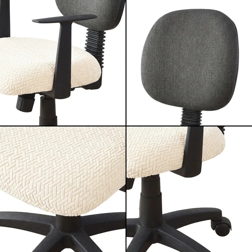 Jacquard Fabric Chair Cover with T-Shaped Design for Swivel Office Chairs Used in Business Education and for service Areas